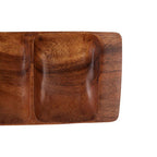 Three Section Serving Dish in Acacia Wood | Kora
