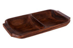 Acacia Two Section Serving Dish with Handles | Kora