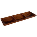 Acacia Three Section Rectangular Serving Dish | Kora
