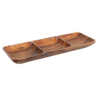 Acacia Three Section Rectangular Serving Dish | Kora