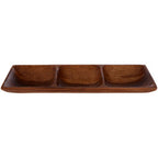 Acacia Three Section Rectangular Serving Dish | Kora