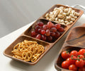 Acacia Three Section Rectangular Serving Dish | Kora