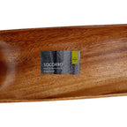 Acacia Wood Oval Chip and Dip Tray | Kora