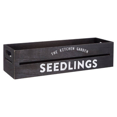 Black Wood Planter and Herb Crate | Naresso