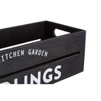 Black Wood Planter and Herb Crate | Naresso