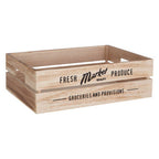 Natural Wood Set of 3 Provision Crates | Naresso