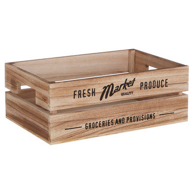 Natural Wood Set of 3 Provision Crates | Naresso
