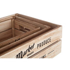 Natural Wood Set of 3 Provision Crates | Naresso