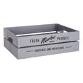 Grey Wood Set of 3 Provision Crates | Naresso