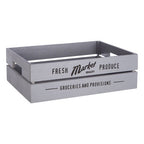 Grey Wood Set of 3 Provision Crates | Naresso