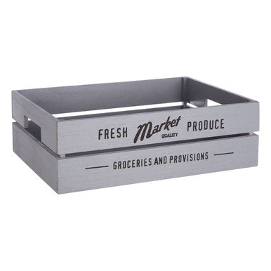 Grey Wood Set of 3 Provision Crates | Naresso