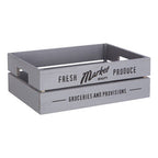 Grey Wood Set of 3 Provision Crates | Naresso