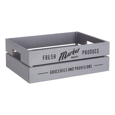Grey Wood Set of 3 Provision Crates | Naresso