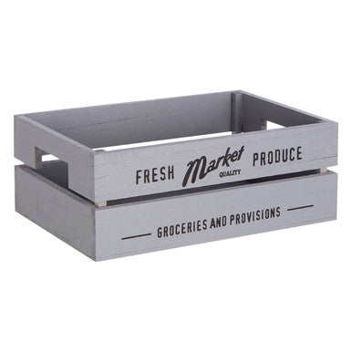 Grey Wood Set of 3 Provision Crates | Naresso