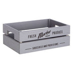 Grey Wood Set of 3 Provision Crates | Naresso