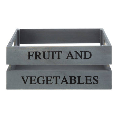 Grey Wood Fruit and Vegetable Crate | Naresso