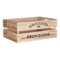 Natural Wood Groceries and Provisions Crate | Naresso
