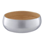 Kyoto Medium Silver Bamboo Bowl