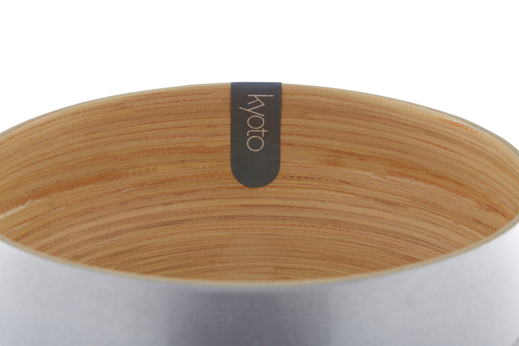 Kyoto Medium Silver Bamboo Bowl