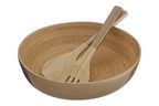 Gold Salad Bowl with Raised Edges | Kyoto