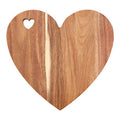Acacia Heart Chopping and Serving Board with Pink Edge | Socorro
