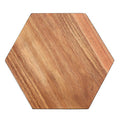 Acacia Hexagonal Black Edge Chopping and Serving Board | Socorro