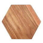 Acacia Hexagonal Black Edge Chopping and Serving Board | Socorro