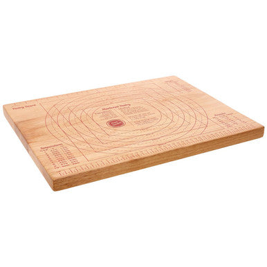 Rubberwood Pastry Board with Measurement Markings | From Scratch
