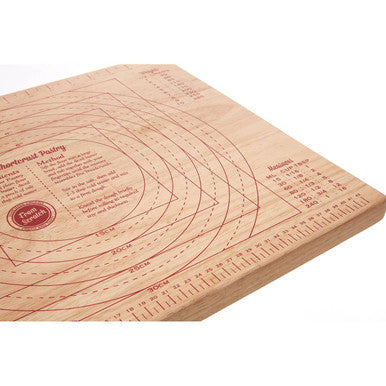 Rubberwood Pastry Board with Measurement Markings | From Scratch