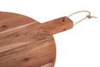 Acacia Wood Large Round Chopping and Serving Board Natural Finish | Socorro