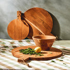 Medium Round Acacia Wood Chopping and Serving Board | Socorro