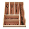 Wooden Vintage Design Cutlery Tray | Bessan