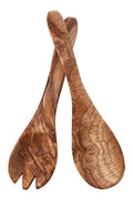 Olive Wood Flat Salad Servers | Kora
