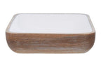 Medium Mango Wood Square Bowl | Kara