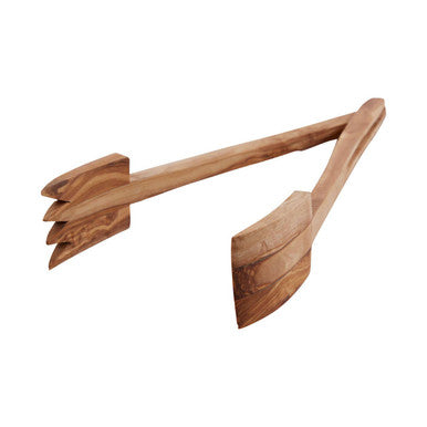 Olive Wood Serving Tongs | Kora
