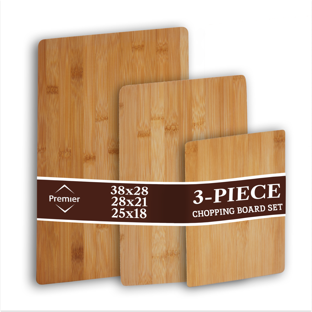 Set Of Three Bamboo Chopping and Serving Boards | Aleki