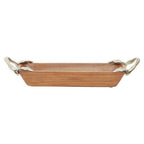 Acacia Wood Small Rectangular Serving Dish | Vine