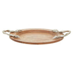 Acacia Wood Small Round Tray | Vine