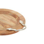 Large Acacia Wood Round Tray | Vine