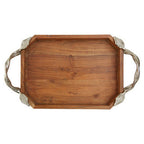 Acacia Wood Small Rectangular Tray | Vine