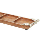 Vine  Acacia Wood 3 Section Serving Dish
