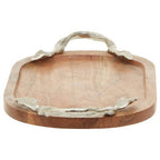 Acacia Wood Oval Serving Tray | Vine