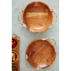 Acacia Wood Round Bowl | Vine