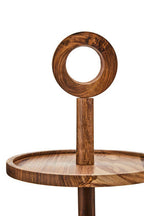 Sheesham Wood Two Tier Cake Stand | Kora