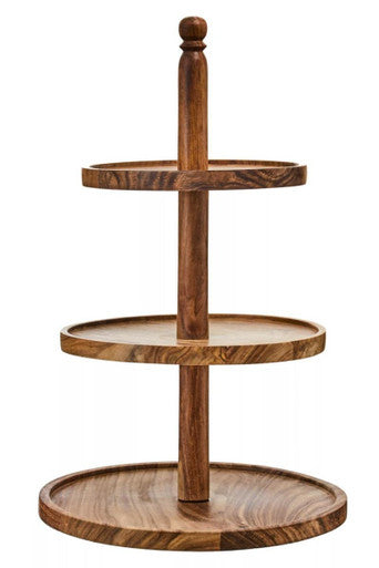 Sheesham Wood Three Tier Cake Stand | Kora