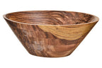 Large Round Sheesham Wood Tapered Salad Bowl | Rosi