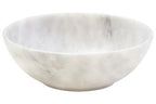 Acacia Wood and White Marble Chip and Dip Platter | Kora