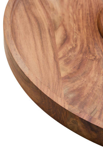 Acacia Wood and Onyx Chip and Dip Platter | Kora