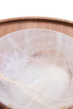Acacia Wood and Onyx Chip and Dip Platter | Kora