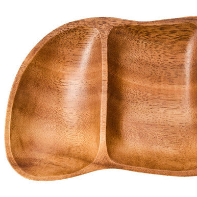Acacia Wood Five Section Antipasti Dish | Kora